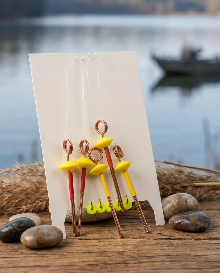 (2 Paket) Küspe Aparatlı Sazan Takımı – Hazır Kurulu Yemli Olta Seti _ Sazan Avı İçin Misinalı Takım